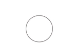 Metalen ring - D30cm Zwart