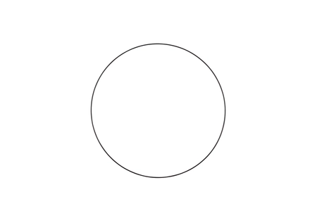 Metalen ring - D50cm Zwart
