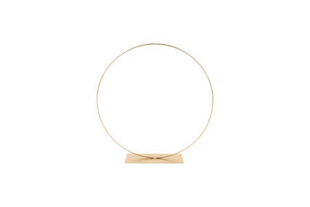 Metalen ring op voet - D35cm Goud