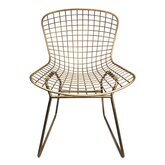 Metalen stoel goud 52x57x82cm - afbeelding 7