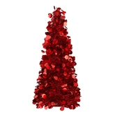 Mica Decorations Boom rood - D 22 x H 60 cm