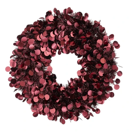 Mica Decorations Krans bordeaux - D 46 cm