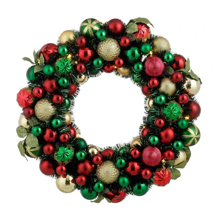 Mica Decorations Krans met LED multi - D 47 cm