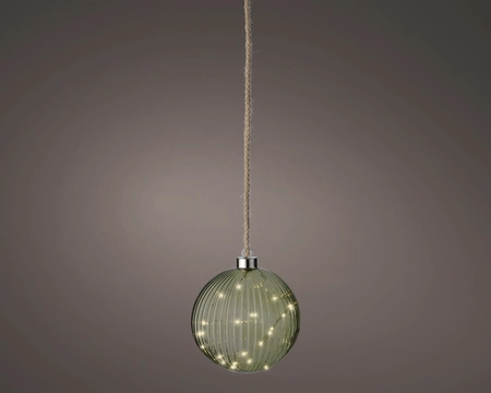 Micro LED bal d14cm grn/warm wit - afbeelding 1