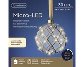 Micro LED bal d14cm helder/warm wit - afbeelding 2