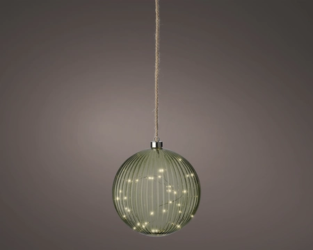Micro LED bal d20cm grn/warm wit - afbeelding 1