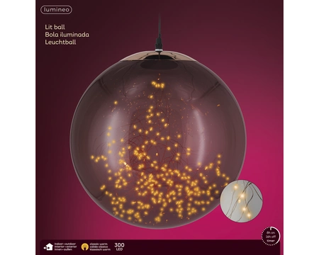 Micro LED bal d35cm-300L grs/klwarm - afbeelding 2