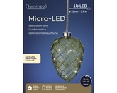 Micro LED Denappel d15h21cm grn/wwt - afbeelding 2