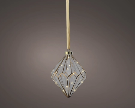 Micro LED diamant d16h20cm hldr/wwt - afbeelding 1