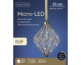 Micro LED diamant d16h20cm hldr/wwt - afbeelding 2