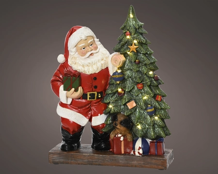 Micro LED kerstman l8.5b23h30cm wwt - afbeelding 1