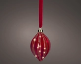 Micro LED olijf d12h21cm15L rd/wwit - afbeelding 1