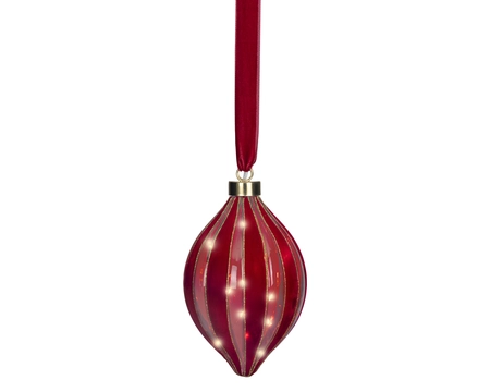 Micro LED olijf d12h21cm15L rd/wwit - afbeelding 3