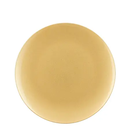 Mila decoratie bord recycled plastic goud - h2xd33cm