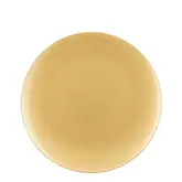 Mila decoratie bord recycled plastic goud - h2xd33cm