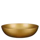Mila decoratie schaal recycled plastic goud - h10,5xd37cm
