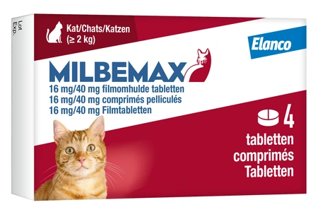 Milbemax kat 4-8kg 4tabl