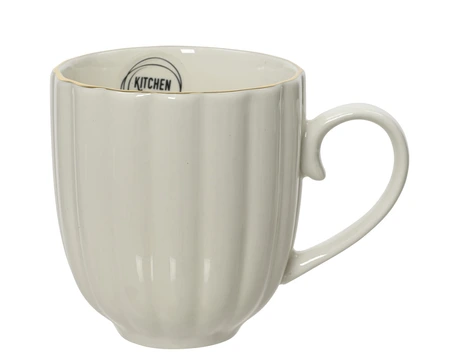 Mok porselein l13b9.3h9.9cm wit