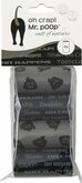 Mr.POOP OH CRAP! Refill Bags 4 Rolls-Grey/black print