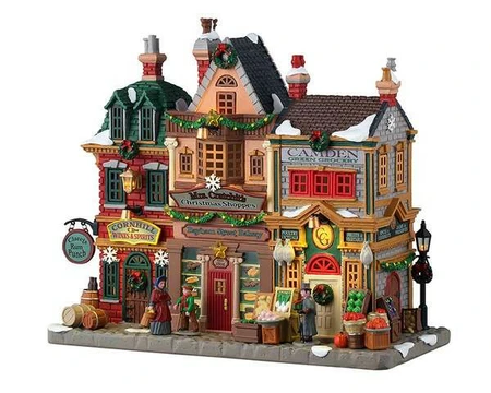 Lemax Mrs. Cratchit'S Christmas Shoppes + 4,5 Volt Adapter - U
