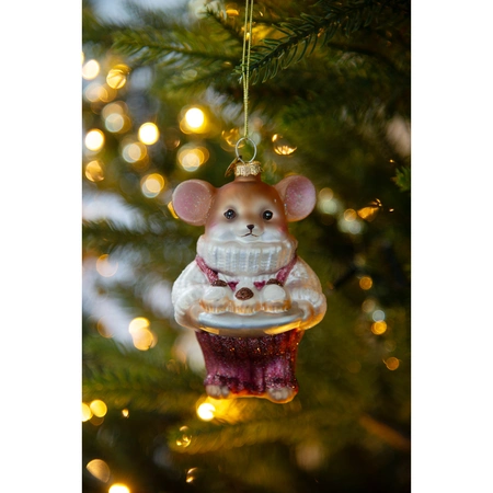 Muis glas L9b8h10.40cm a3 - afbeelding 2