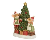 Muis polyresin L9b16h22cm groen