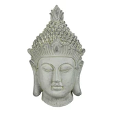 Muurdecoratie buddha grijs - l36xb13xh66cm