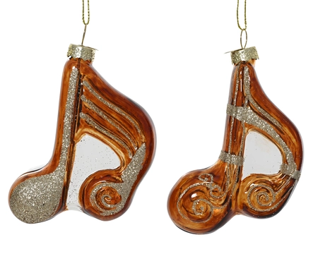 Muziek glas L8b2.8h9.7cm bruin a2 - afbeelding 1