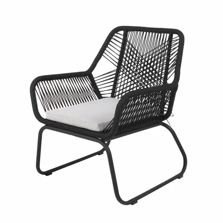 Napoli lounge stoel zwart - afbeelding 1