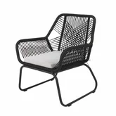 Napoli lounge stoel zwart - afbeelding 1