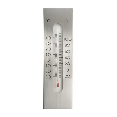 Nature Muurthermometer Aluminium H23Cm