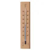 Nature Muurthermometer Hout H19Cm