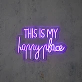 Neon light l.roze This is my happy place en timer adapter included IP20 - l40xb1,5xh28cm