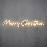 Neon light merry christmas warm wit 300led IP20 adapter included - l20xb94cm