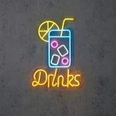 Neon light multicolour Drinks en timer adapter included IP20 - l30xb1,5xh42cm