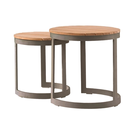 Neverland bijzettafels espresso set van 2