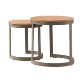 Neverland bijzettafels espresso set van 2