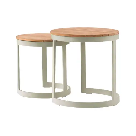 Neverland bijzettafels zand set van 2