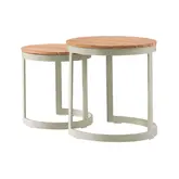 Neverland bijzettafels zand set van 2