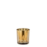 Noble theelicht houder boom goud - h8xd7cm
