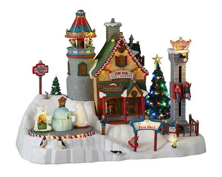 Lemax North Pole Fun Fair + 4,5 Volt Adapter - L