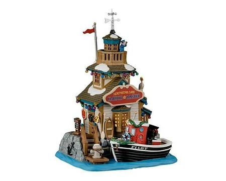 Lemax Northstar Cape Harbor Master House + 4,5 Volt Adapter - U