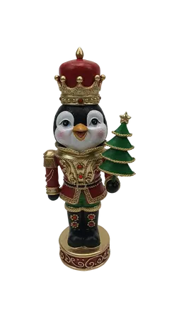Notenkraker pinguin H 30 cm