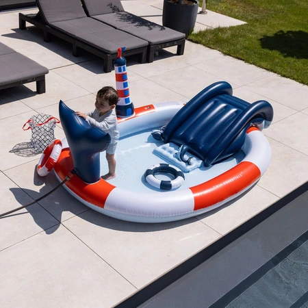 Ocean Stripes Adventure Pool - 210 x 150 cm - afbeelding 4