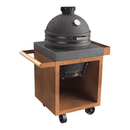 OFYR Kamado Table Corten 65 PRO Concrete TB - afbeelding 1