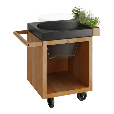 OFYR Kamado Table Corten 65 PRO Concrete TB - afbeelding 2