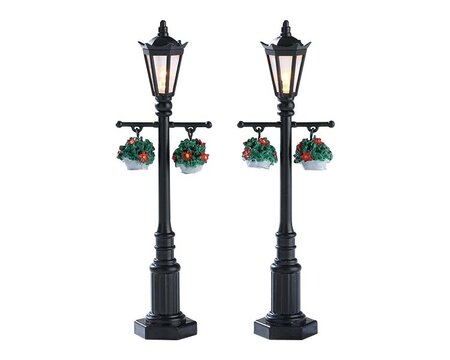 Old English Lamp Post, Set Of 2, B/O (4.5V) Lemax - afbeelding 1