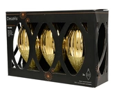 Olijf glas d6h12cm licht goud 3st - afbeelding 1