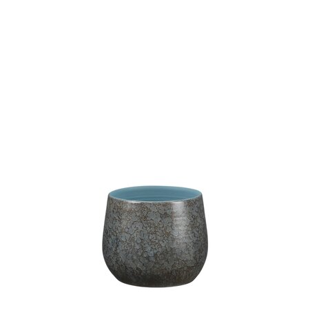 Oliver pot rond blauw - h17xd19cm