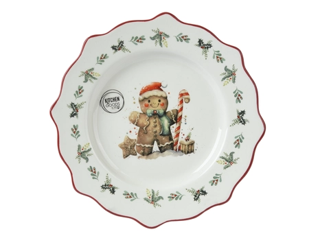 Ontbijtbord dolomt d20h2.5cm multi - afbeelding 1
